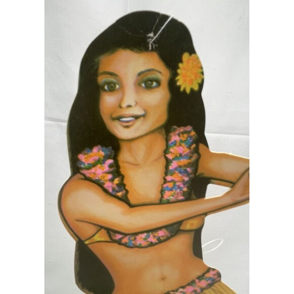 Vintage 1979 BEISTLE Hawaii Aloha Hula Girl Ukulele Die Cut Wall Hangings 14” - Picture 11 of 16